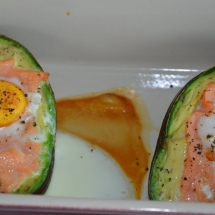 avocado zalm ei oven