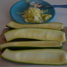 courgettes uithollen