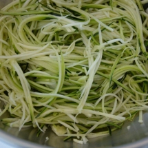 spaghetti courgetti zalm