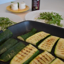 gegrilde courgette met geitenkaas