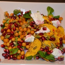 butternut salade met kikkererwten