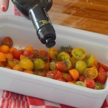 hapje tomaat mozarella oven