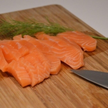 zalm met pistache